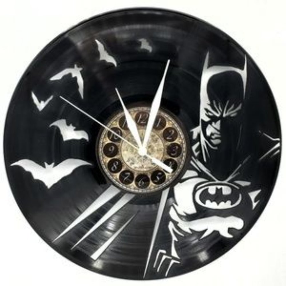 BATMAN vinyl record clock